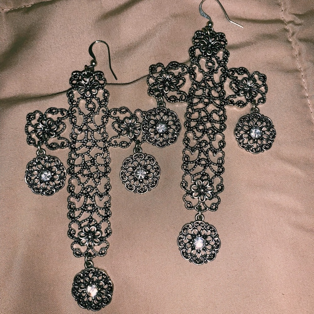 Big Cross Earrings